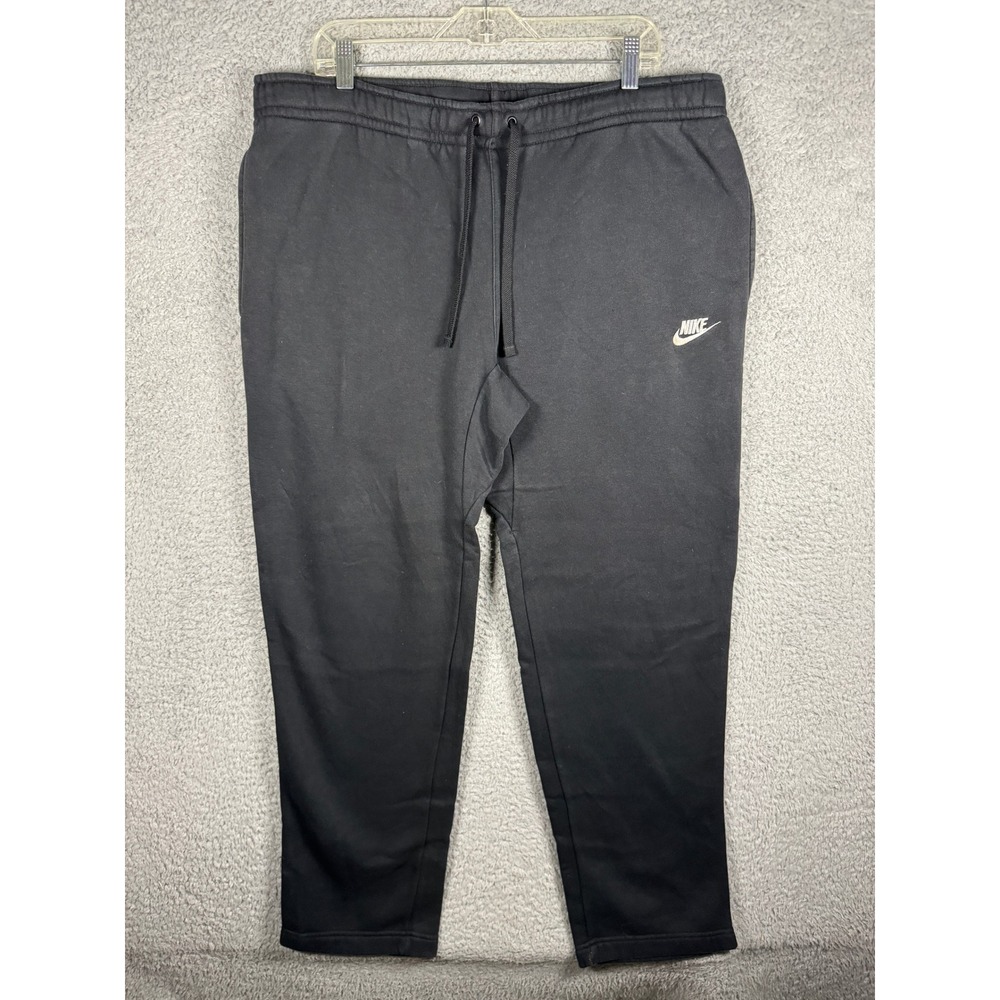 Nike Mens Club Fleece Jogger Sweatpants Black XL 804395-010 Baggy Y2K
